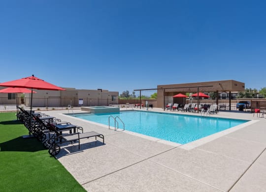 Pool at Casitas Catalina Apartments in Tucson