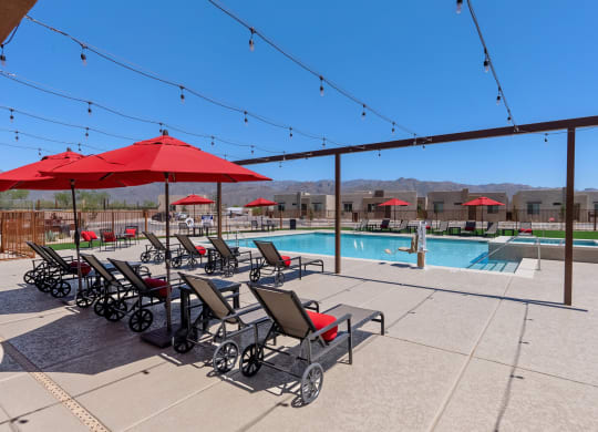 Pool at Casitas Catalina Apartments in Tucson