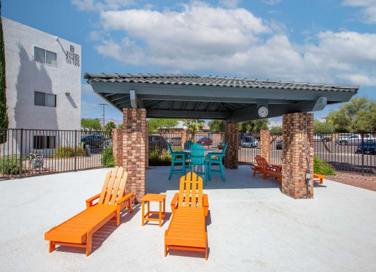 Pool Lounge Seating at The Link at 4th Ave Apartments