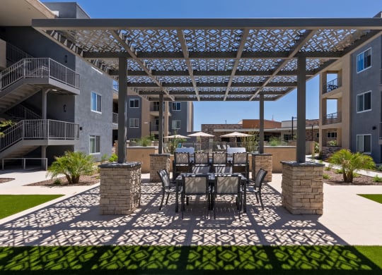 Seating and Grill Area at Tucson Landing, Tucson Arizona  