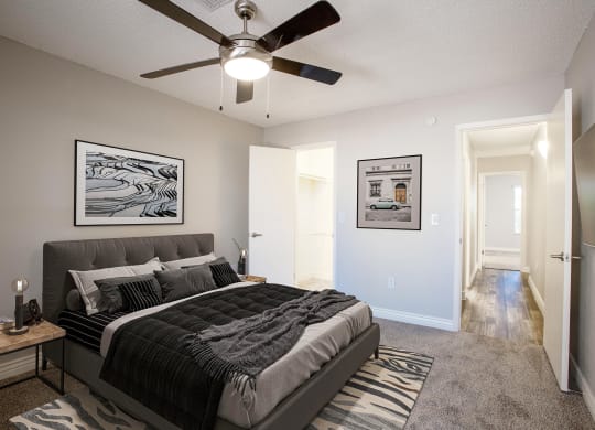 Second bedroom at Orange Tree Village Apartments