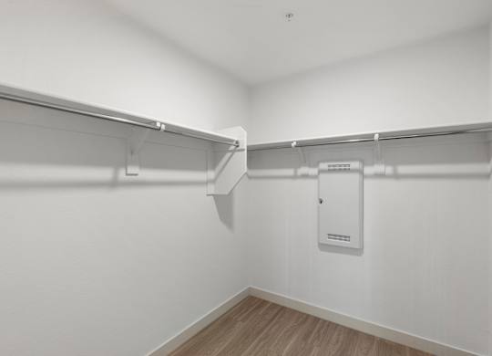 Spaicous Closet in One Bedroom and One Bath at Lucero Apartment Homes in Phoenix Arizona