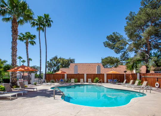 Swimming Pool at Orange Tree Village Apartments in Tucson AZ