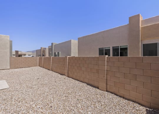 Three Bedroom Backyard at Casitas Catalina Apartments in Tucson