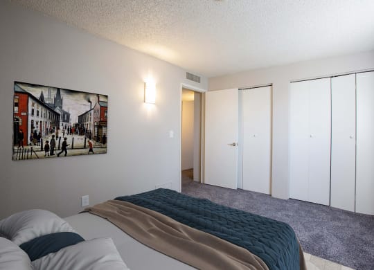 Two Bed Two Bath Bedroom at The Link at 4th Ave Apartments in Tucson