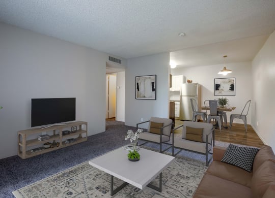 Two Bed Two Bath Common Area at The Link at 4th Ave Apartments in Tucson