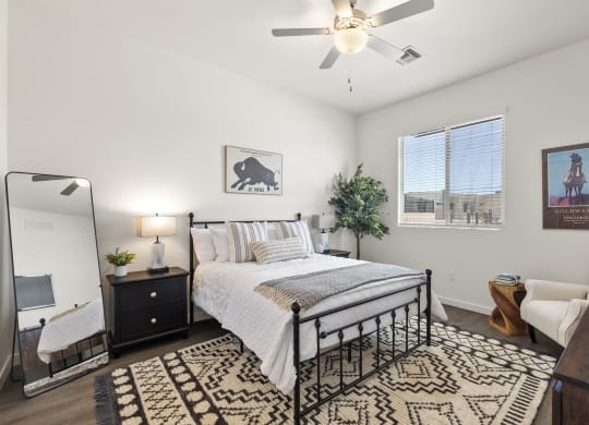 Two Bedroom Bedroom at Casitas Catalina Apartments in Tucson