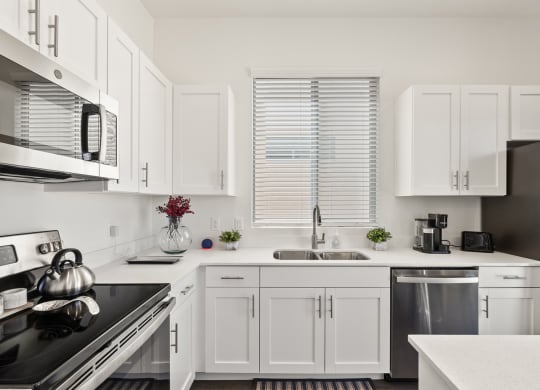 Two Bedroom Kitchen at Casitas Catalina Apartments in Tucson