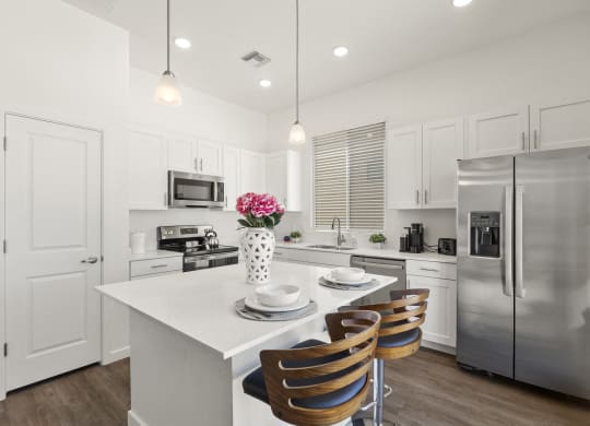 Two Bedroom Kitchen at Casitas Catalina Apartments in Tucson