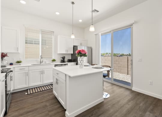 Two Bedroom Kitchen at Casitas Catalina Apartments in Tucson
