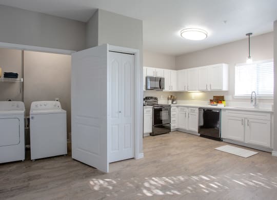 Washer and dryer at Links at Forest Creek in Round Rock Texas near Austin