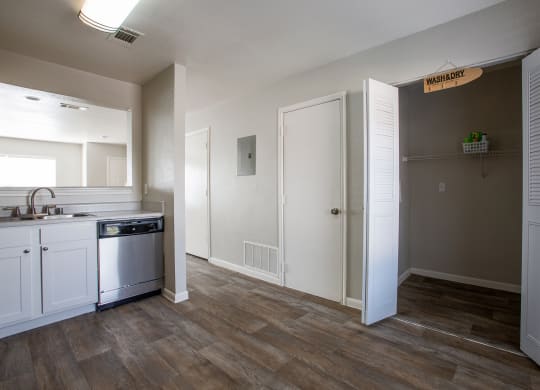 Washer and Dryer connections and rentals at The Bluffs at Tierra Contenta Apartments