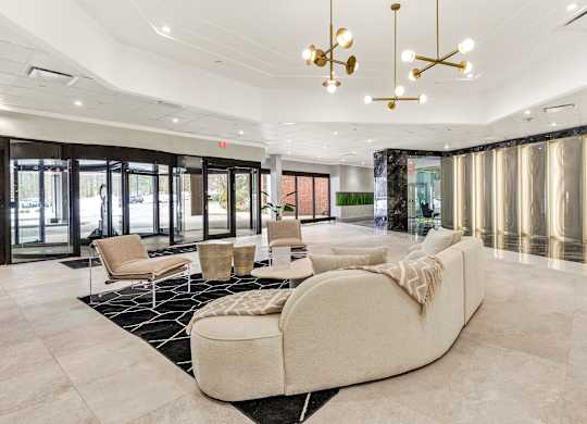 a large living room with a couch and chairs at Up House, Connecticut