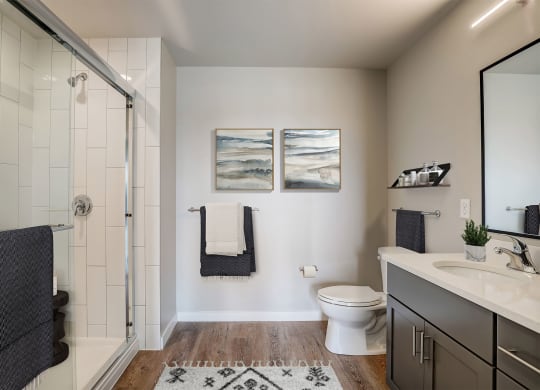 EO Madison Yards Apartment Bathroom