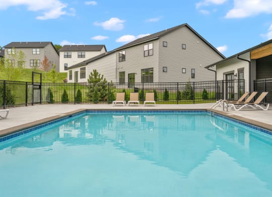 the swimming pool at our apartments