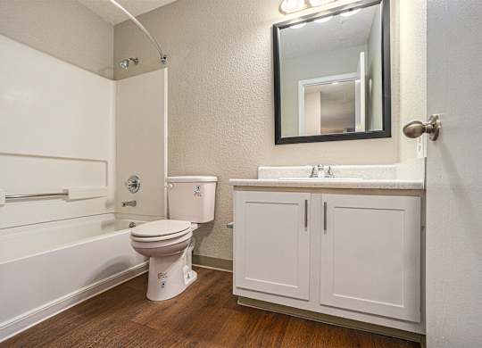 The Vista Apartments and Townhomes Renovated Bathroom