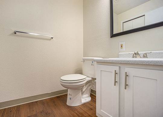 The Vista Apartments and Townhomes Renovated Bathroom