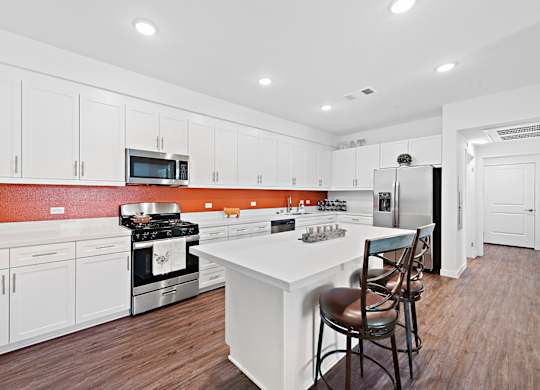 Gourmet Kitchen at LEVANTE APARTMENT HOMES, Fontana, California