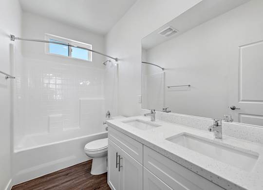 Soaking Tubs With Ceramic Tile at LEVANTE APARTMENT HOMES, California, 92335