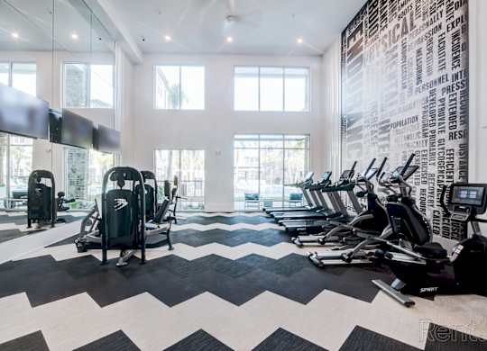 24-fitness center with cardio and resistance equipment at Tapestry Nona Apartments in Orlando, FL