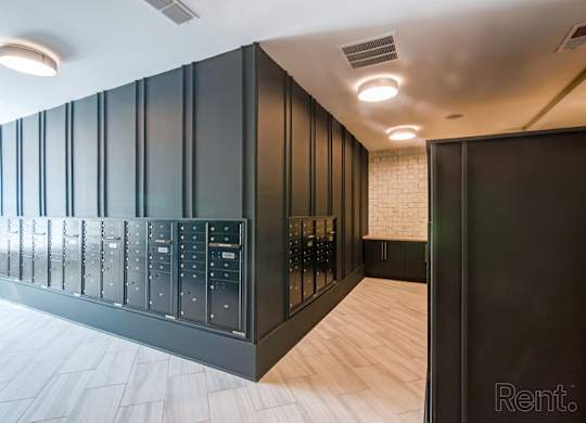 mailroom with lockers at Tapestry Nona Apartments in Orlando, FL