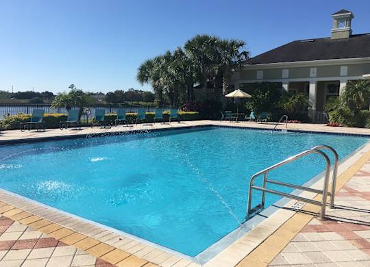 Swimming pool at Legacy at Crystal Lake Apartments in Port Orange, Florida