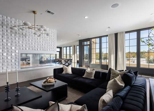 Ultra-modern clubhouse and leasing office at 2020 Providence in Huntsville, AL