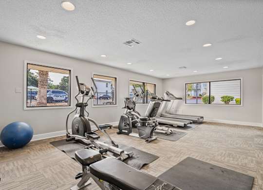 fitness center at 701 South Apartments in Mobile, AL