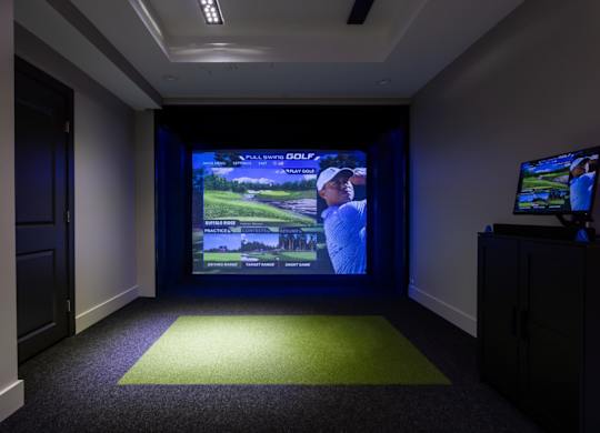 Golf simulator  at 2020 Providence in Huntsville, AL