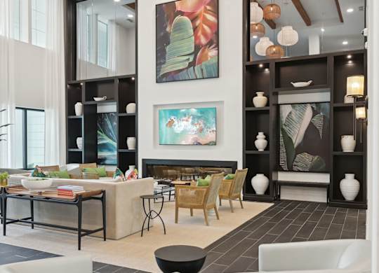 Ultra-modern leasing center and clubhouse at Tapestry University Park in Sarasota, FL