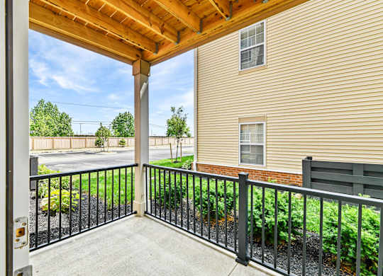 Spacious Apartment Patio At Austin Place Apartments