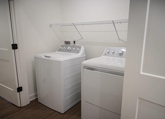 full size washer and dryer at West Row Lofts and Townhomes in Birmingham, AL