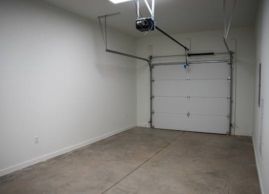 Apartment with attached single car garage at West Row Lofts and Townhomes in Birmingham, AL