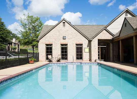 swimming pool at Village at Caldwell Mill Apartments in Birmingham, Alabama
