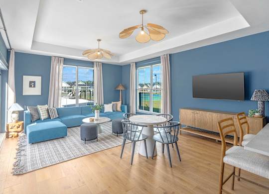 Clubhouse and Resident Lounge at Cottages at Foley Farms Apartments in Foley, AL