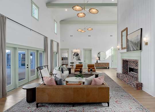 Clubhouse and Resident Lounge at Cottages at Foley Farms Apartments in Foley, AL