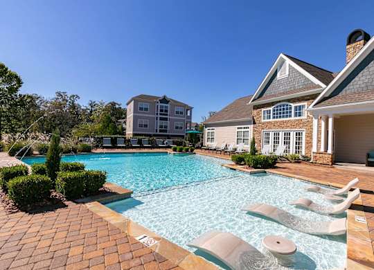Resort-style Pool and Sundeck at Magnolia Preserve in Dothan, AL