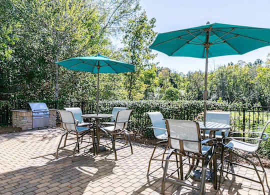 Poolside lounge are at Magnolia Preserve in Dothan, AL