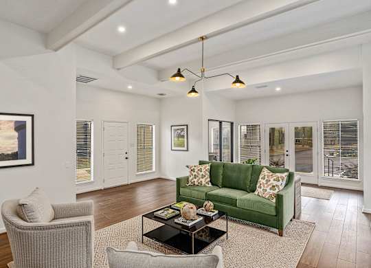 Resident clubhouse seating area at Oakley at Hillcrest