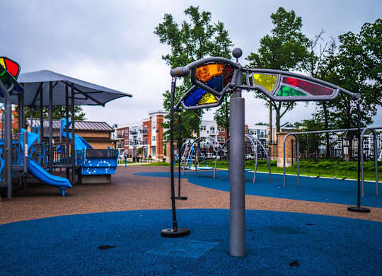 playground at The Pomenade at Founders Square Apartments in Portage, IN