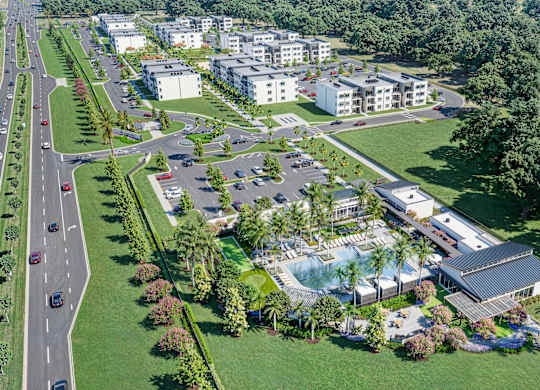 Aerial view of The Renaissance Naples, FL