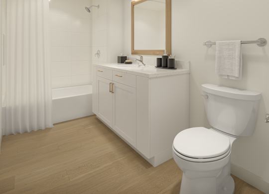 modern bathroom with a tub-The Renaissance Naples, FL
