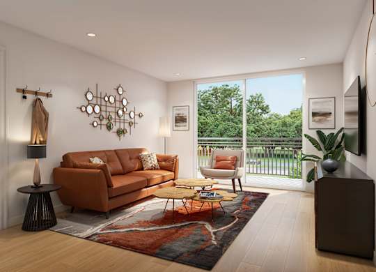Living room rendering The Renaissance Naples, FL