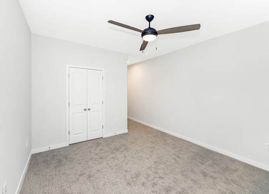 Large primary bedroom with closet at Southern at Santa Rosa