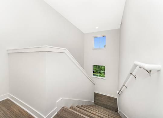 Coral Key townhome floorplan stairs at Southern at Santa Rosa