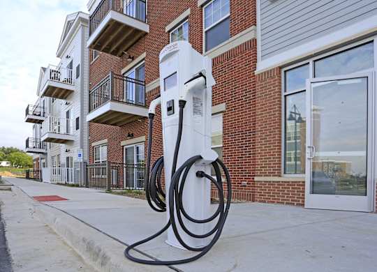 EV charging stations at Promenade at Founders Square Apartments in Indianapolis, IN