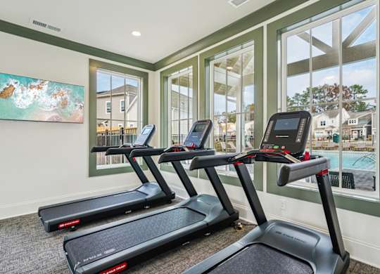 24-Hour Fitness Center at Turnberry Park Apartments in Gardendale, AL