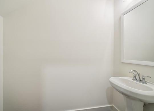 Half bath Willow floor plan at Turnberry Park Apartments in Gardendale, AL