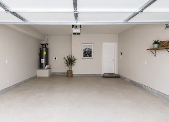 Attached two-car garage at Townhomes at Princeton Meadows, Princeton homes for rent