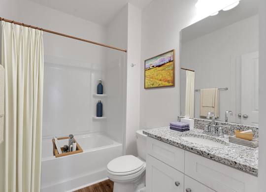 A bathroom with a toilet, sink, and bathtub.